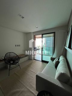BD - Apartamentos quarto e sala mobiliado com vista mar no Wish Residence Jatiúca a uma quadra da praia