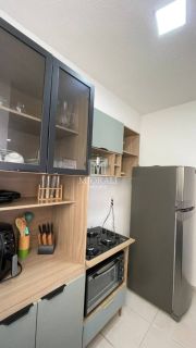 BD - Apartamento mobiliado no Residencial Marselha, com quintal, próximo ao Shopping Pátio