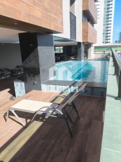 AV - Apartamento 1 quarto com vista para o mar, planejados, próximo ao Parque Shopping