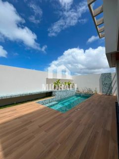 BD - Casa nova 3 suítes com piscina no Condomínio Angatu Barra Nova