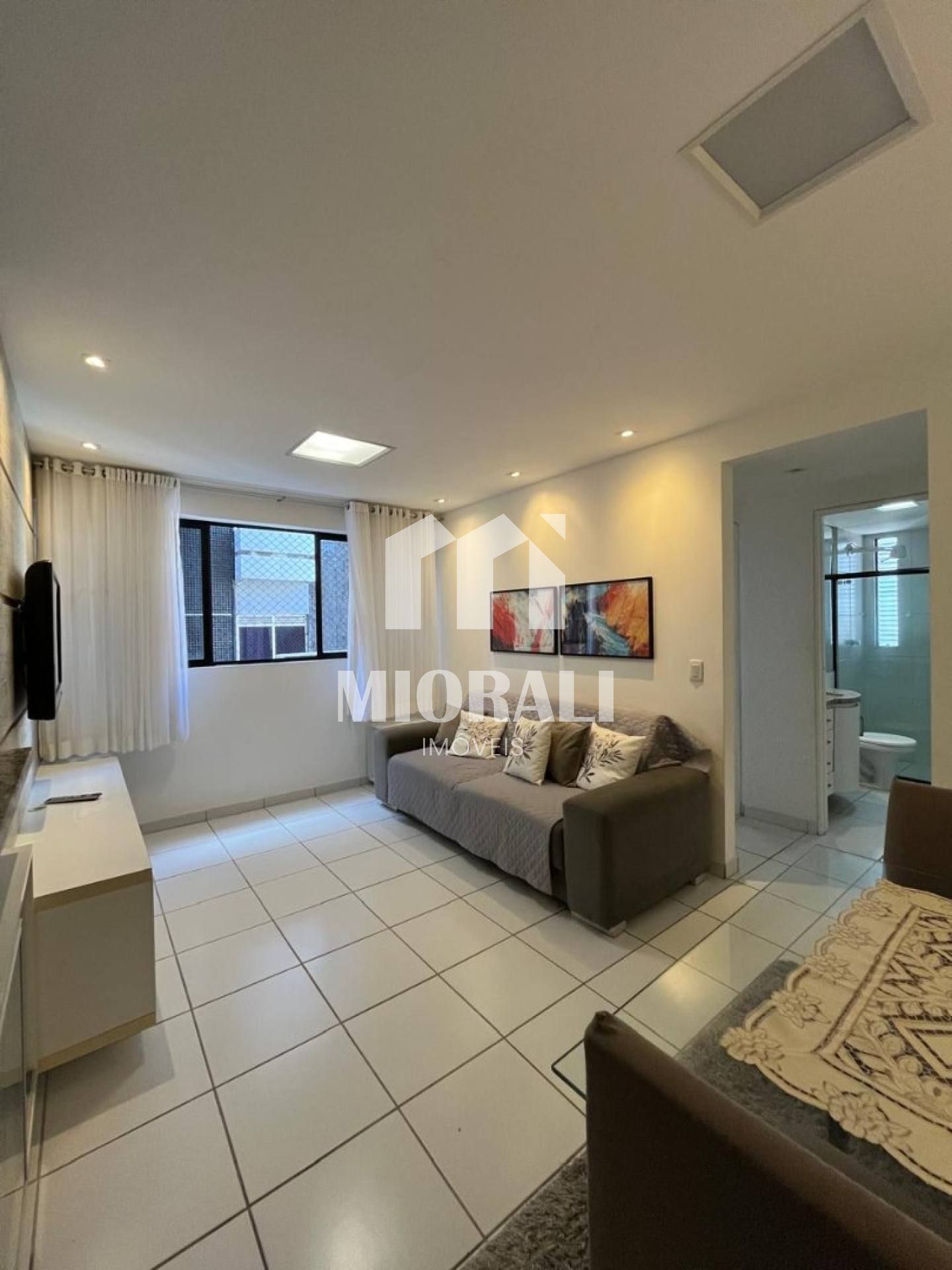 BD - Aluguel apartamento mobiliado quarto e sala na Ponta Verde a uma quadra da praia