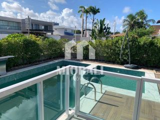 MV - Casa mobiliada com piscina e 5 suítes no Arquipélago do Sol em Barra de São Miguel próxima à praia