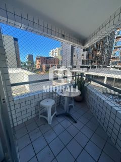 BR - Aluguel Apartamento mobiliado 1 suíte com 2 varandas e vista para o mar na Ponta Verde