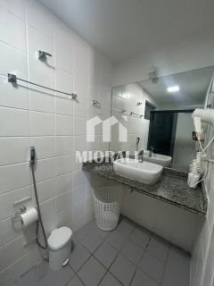 BR - Aluguel Apartamento mobiliado 1 suíte com 2 varandas e vista para o mar na Ponta Verde