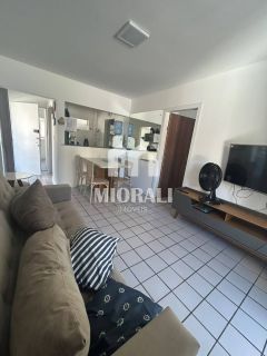 BR - Aluguel Apartamento mobiliado 1 suíte com 2 varandas e vista para o mar na Ponta Verde