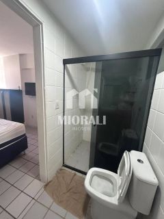 BR - Aluguel Apartamento mobiliado 1 suíte com 2 varandas e vista para o mar na Ponta Verde