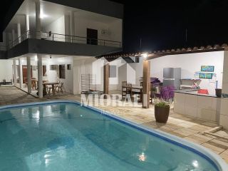 FC - Casa duplex 4 suítes mobiliada com piscina à venda na Barra de São Miguel