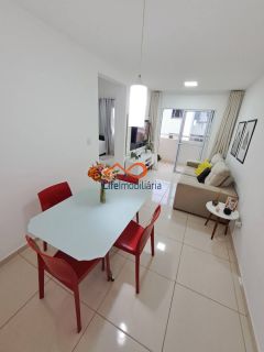 Alugo Apartamento Com 2/4, Mobiliado, Lado da Sombra e Bem Ventilado no Condomínio Parque Nascente.