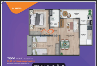 Apartamento à Venda no Condomínio Residencial Jardim de Aruana