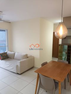Apartamento Mobiliado no Condomínio Rebecca Milstein, 3º andar, 2 Dormitórios e Varanda Gourmet na Coroa do Meio