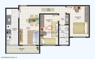 Apartamento à venda no Condomínio Residencial Horto do Santo Antônio no Porto Dantas