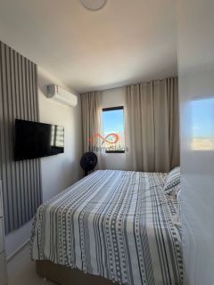 Apartamento mobiliado para alugar no Condomínio Marbello Residence na Coroa do Meio - Aracaju/SE