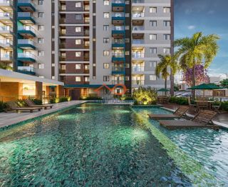 Apartamento mobiliado para alugar no Condomínio Marbello Residence na Coroa do Meio - Aracaju/SE