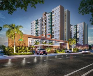 Apartamento mobiliado para alugar no Condomínio Marbello Residence na Coroa do Meio - Aracaju/SE