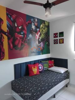 Apartamento Mobiliado Para Locação no Condomínio Acqua Ville Residence - Barra dos Coqueiros/SE