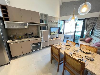 APARTAMENTO MOBILIADO EM TAMANDARÉ | CONDOMÍNIO PÉ NA AREIA