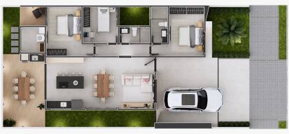 Casa no Padang Beach Residence – Condomínio Pé na Areia!