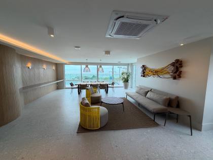 Apartamento de 1/4  frente mar a venda no Bayside Residence - Coroa do Meio