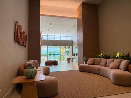 Apartamento de 1/4  frente mar a venda no Bayside Residence - Coroa do Meio