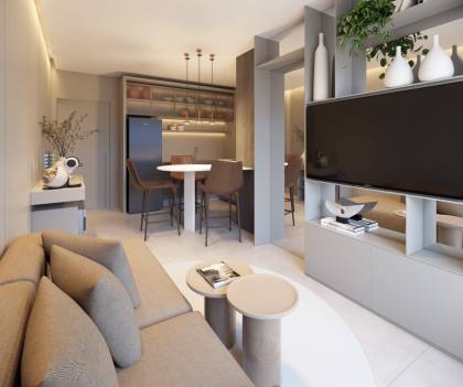 Concept Jardins: Studio,1 e 2/4 em frente ao Shopping Jardins