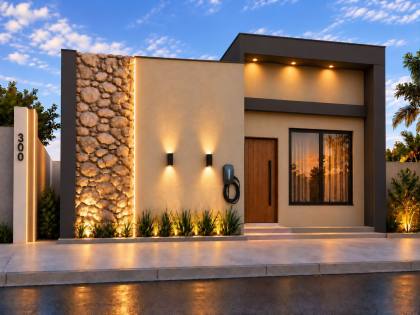 Casa Moderna na Aruana |  Oportunidade com Projeto Contemporâneo!