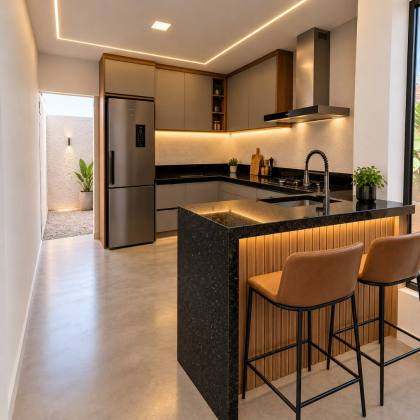 Casa Moderna na Aruana |  Oportunidade com Projeto Contemporâneo!