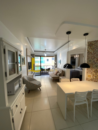 Apartamento Para Temporada com 1 dormitorio,vista lateral ao mar, no bairro Canasvieiras em Florianópolis