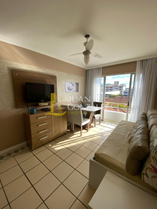 Apartamento Para Temporada com 01 quarto e vista lateral para o mar no bairro Canasvieiras em Florianópolis