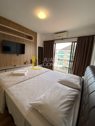 Apartamento Para Temporada com 02 quartos sendo 1 suíte no bairro Canasvieiras em Florianópolis