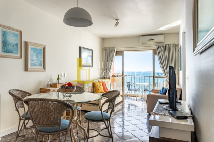 Apartamento Para Temporada com 01 quarto com vista ao mar no bairro Canasvieiras