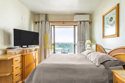 Apartamento Para Temporada com 01 quarto com vista ao mar no bairro Canasvieiras