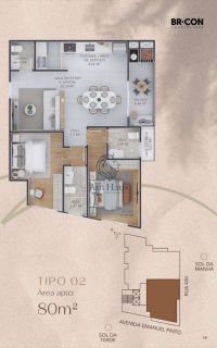 Apartamento Alto Padrão Piçarras 2 quartos 2 suítes Quadra Mar