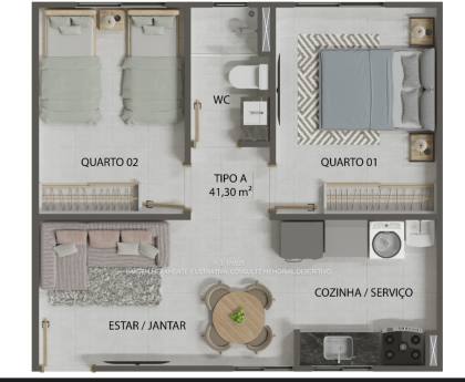 Apartamento no Distrito Industrial