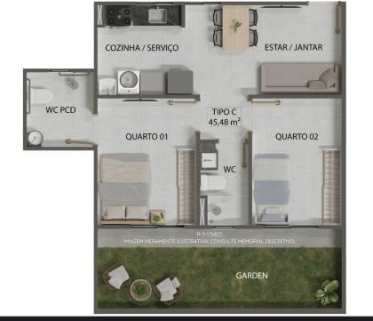 Apartamento no Distrito Industrial