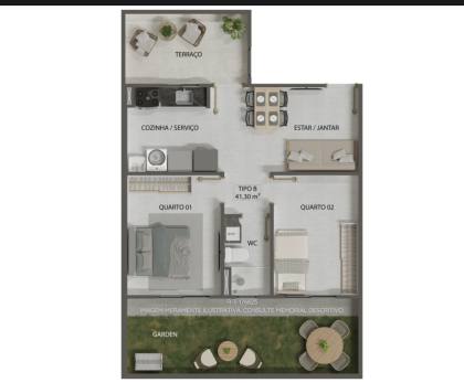 Apartamento no Distrito Industrial