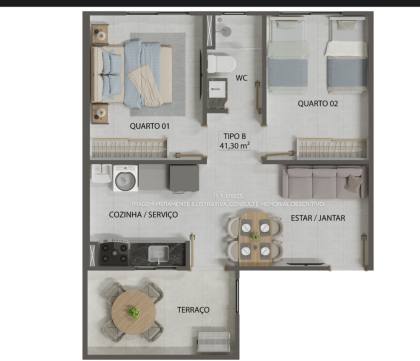 Apartamento no Distrito Industrial