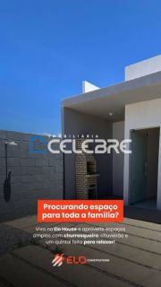 Casa nova com 2 quartos e área gourmet com churrasqueira – Pronta para morar!