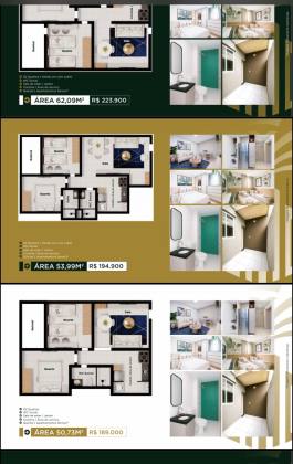 Apartamentos com Suíte e Gardem para vender próx a Juscelino Kubishek