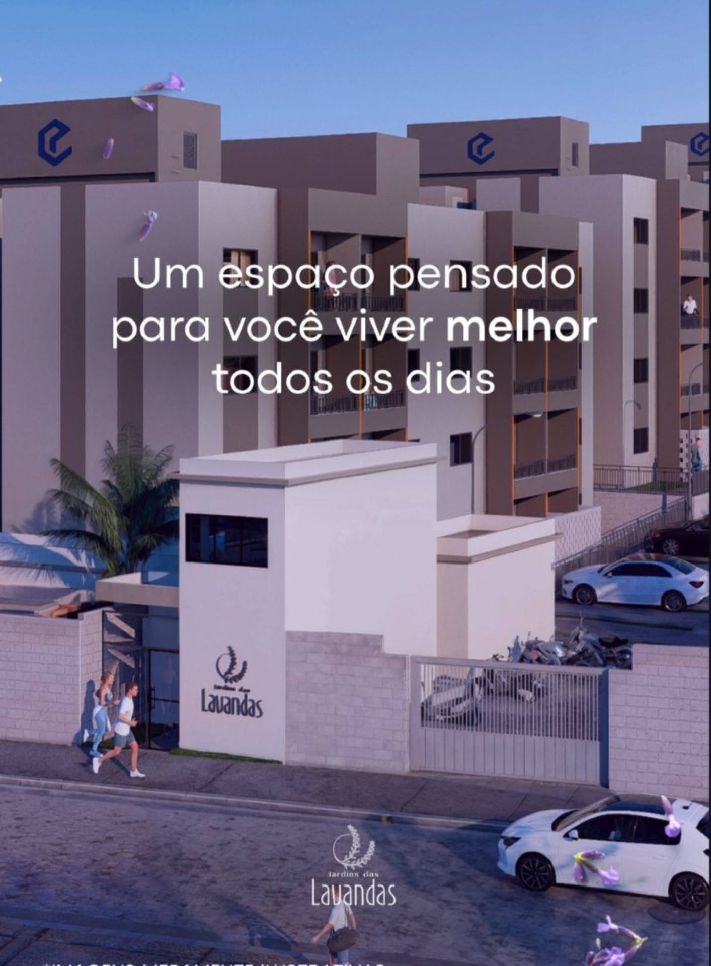 (Jardins das lavandas)Ótimos apartamentos com varanda e área de lazer no Bairro Monte Santo.