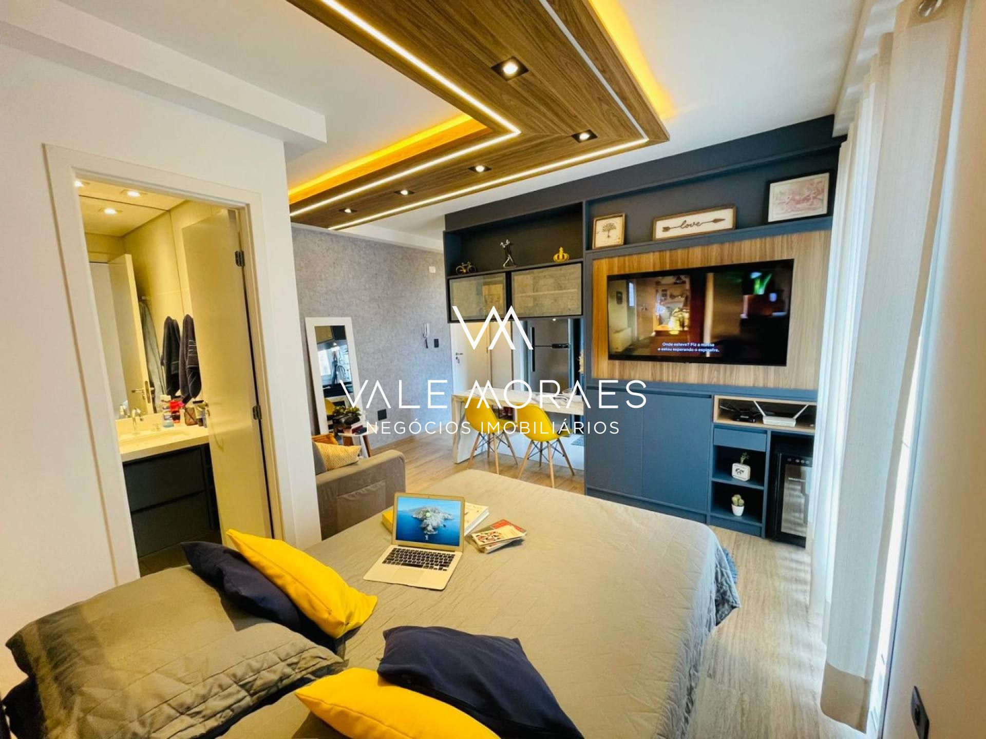 Apartamento Flat Mobiliado - Residencial Smart Residence - Altos do Esplanada - 1 Dormitório - 35m².