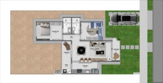 RESIDENCIAL BARRA GARDEN - CASA DE 2/4 SENDO 1 SUÍTE