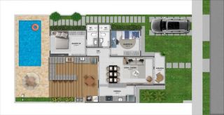 RESIDENCIAL BARRA GARDEN - CASA DE 2/4 SENDO 1 SUÍTE