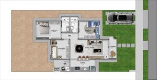 RESIDENCIAL BARRA GARDEN - CASA DE 3/4 SENDO 1 SUÍTE