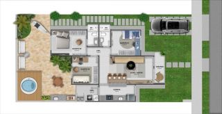 RESIDENCIAL BARRA GARDEN - CASA DE 3/4 SENDO 1 SUÍTE