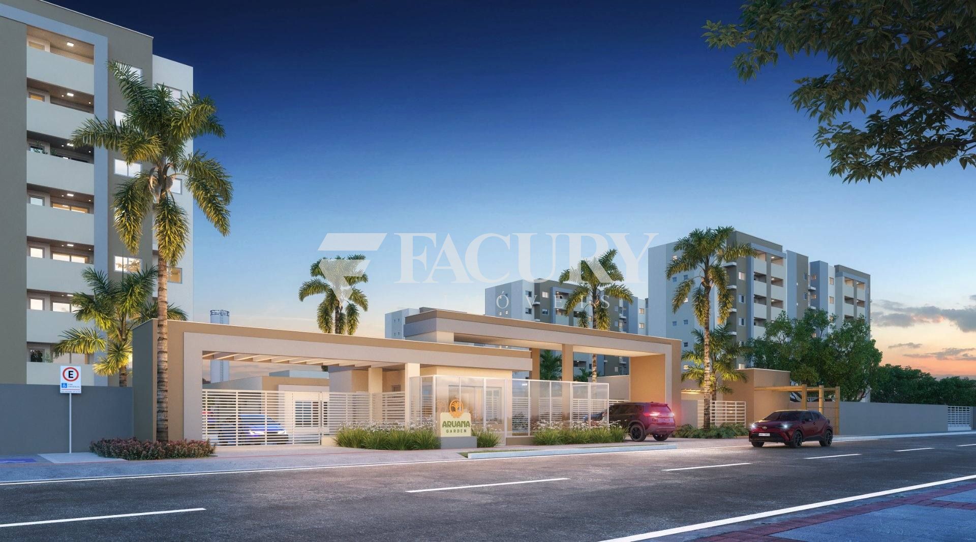 ARUANA GARDEN - 2/4 sendo 1 suíte e perto da praia