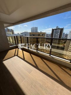 Condomínio Vittório Emanuele com 160m², 3 suítes e varanda com vista pro Rio Sergipe