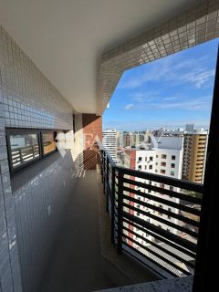 Condomínio Vittório Emanuele com 160m², 3 suítes e varanda com vista pro Rio Sergipe