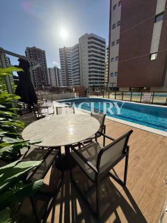 Condomínio Vittório Emanuele com 160m², 3 suítes e varanda com vista pro Rio Sergipe