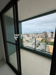 Marbello Residence, 2/4 sendo 1 suíte e varanda com vista livre pro mar