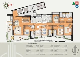 Luxuoso apartamento à venda no Meireles, Fortaleza-CE: 4 quartos, 4 suítes, 3 salas, 6 vagas de garagem e 340m² de área.